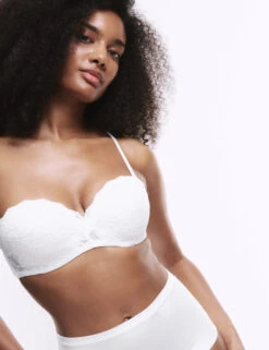 Lace Wired Strapless Bandeau Bra A-E -Marks And Spencer Shop Lace Wired Strapless Bandeau Bra A E 3