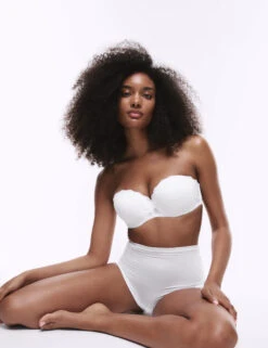 Lace Wired Strapless Bandeau Bra A-E -Marks And Spencer Shop Lace Wired Strapless Bandeau Bra A E 4