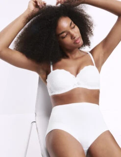 Lace Wired Strapless Bandeau Bra A-E -Marks And Spencer Shop Lace Wired Strapless Bandeau Bra A E 7