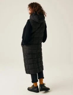 Regatta Leandra Hooded Quilted Longline Gilet -Marks And Spencer Shop Leandra Hooded Quilted Longline Gilet 2