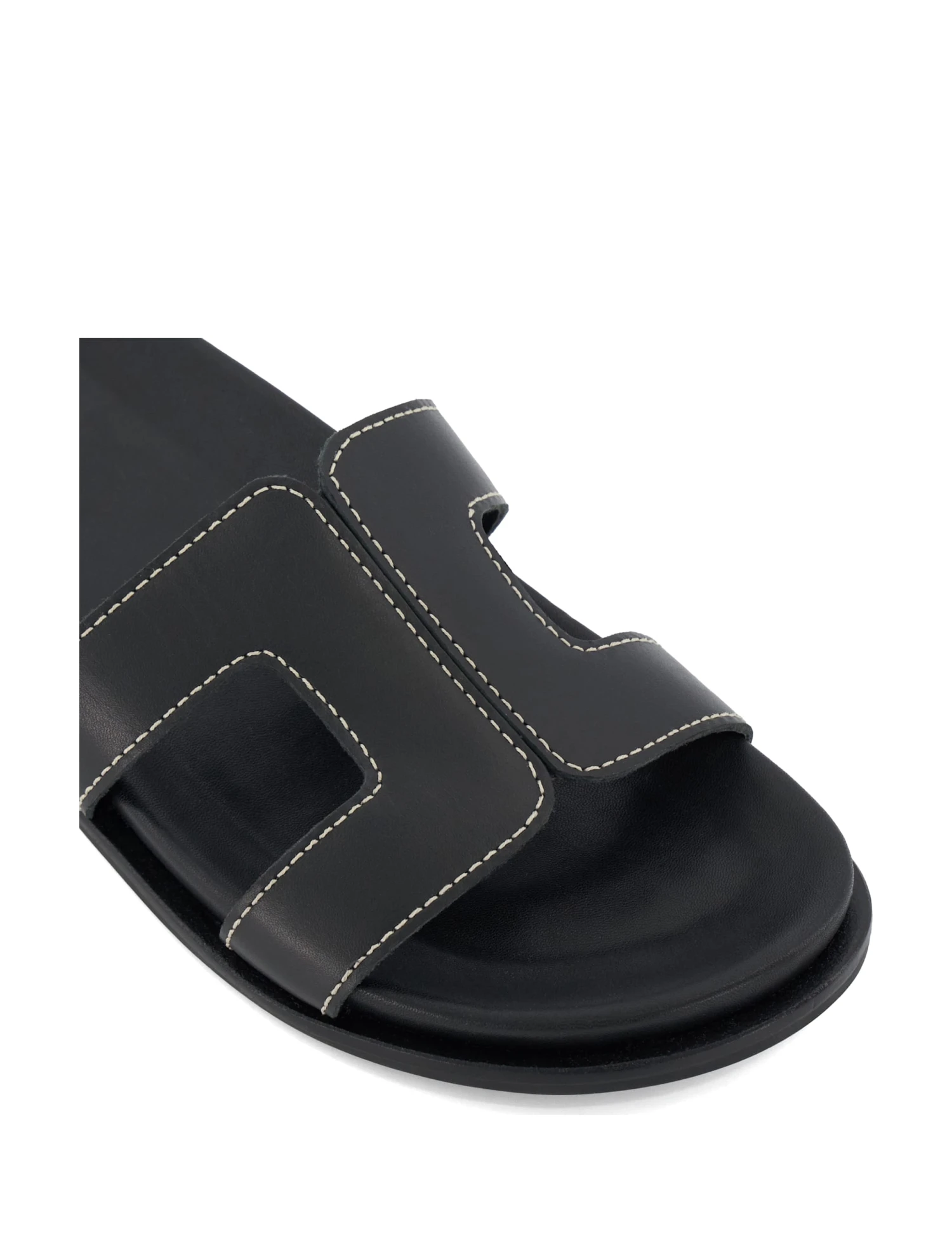 Dune London Leather Footbed Sliders 6 Dune London Leather Footbed Sliders - Image 6