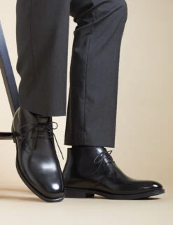 Jones Bootmaker Leather Lace Up Chukka Boots