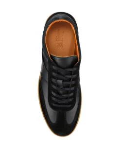 Jones Bootmaker Leather Mixed Texture Lace Up Trainers -Marks And Spencer Shop Leather Mixed Texture Lace Up Trainers 2