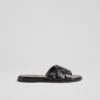 Leather Plaited Sliders -Marks And Spencer Shop Leather Plaited Sliders