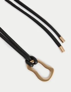 Leather Rope Buckle Jeans Belt -Marks And Spencer Shop Leather Rope Buckle Jeans Belt 1