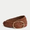 Leather Weave Jeans Belt -Marks And Spencer Shop Leather Weave Jeans Belt