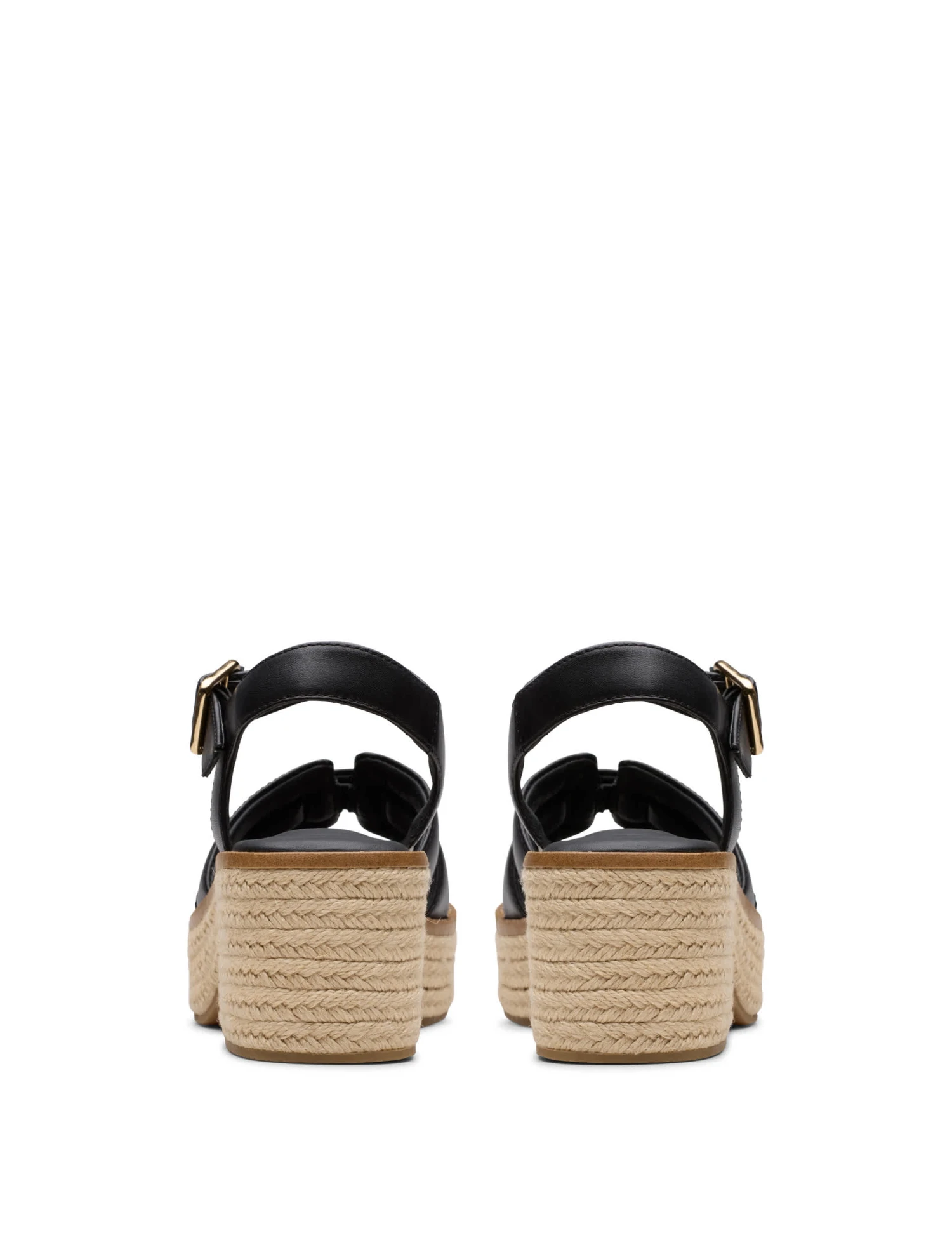 Clarks Leather Wedge Heel Espadrille Sandals 7 Clarks Leather Wedge Heel Espadrille Sandals - Image 7