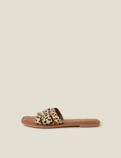 Accessorize Leopard Print Flat Sandals 10 Accessorize Leopard Print Flat Sandals -Marks And Spencer Shop Leopard Print Flat Sandals 2
