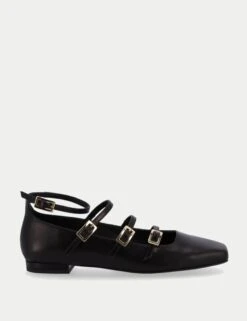 ALOHAS Luke Leather Mary Jane Ballet Pumps