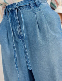 WHITE STUFF Lyocell Blend Mid Rise Wide Leg Jeans 10 WHITE STUFF Lyocell Blend Mid Rise Wide Leg Jeans -Marks And Spencer Shop Lyocell Blend Mid Rise Wide Leg Jeans 2