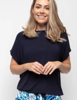 Cyberjammies Modal Rich Cap Sleeve Pyjama Top