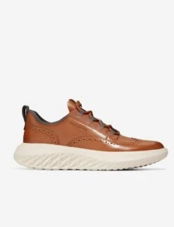 Cole Haan Zerogrand Leather Lace Up Trainers