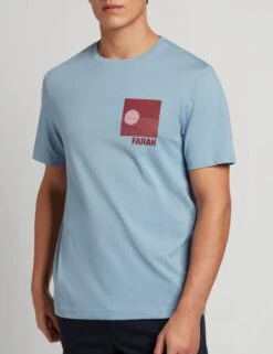 Farah Organic Cotton Sun Graphic T-Shirt