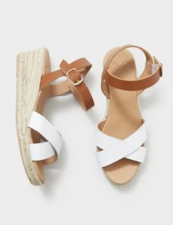 Leather Crossover Ankle Strap Espadrilles -Marks And Spencer Shop MS 10 T19 8111S VS X EC 2
