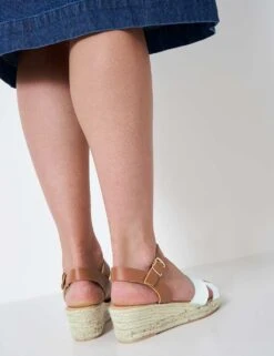 Leather Crossover Ankle Strap Espadrilles -Marks And Spencer Shop MS 10 T19 8111S VS X EC 3