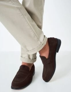 Suede Slip-On Loafers