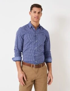 Regular Fit Cotton Rich Check Dress Shirt