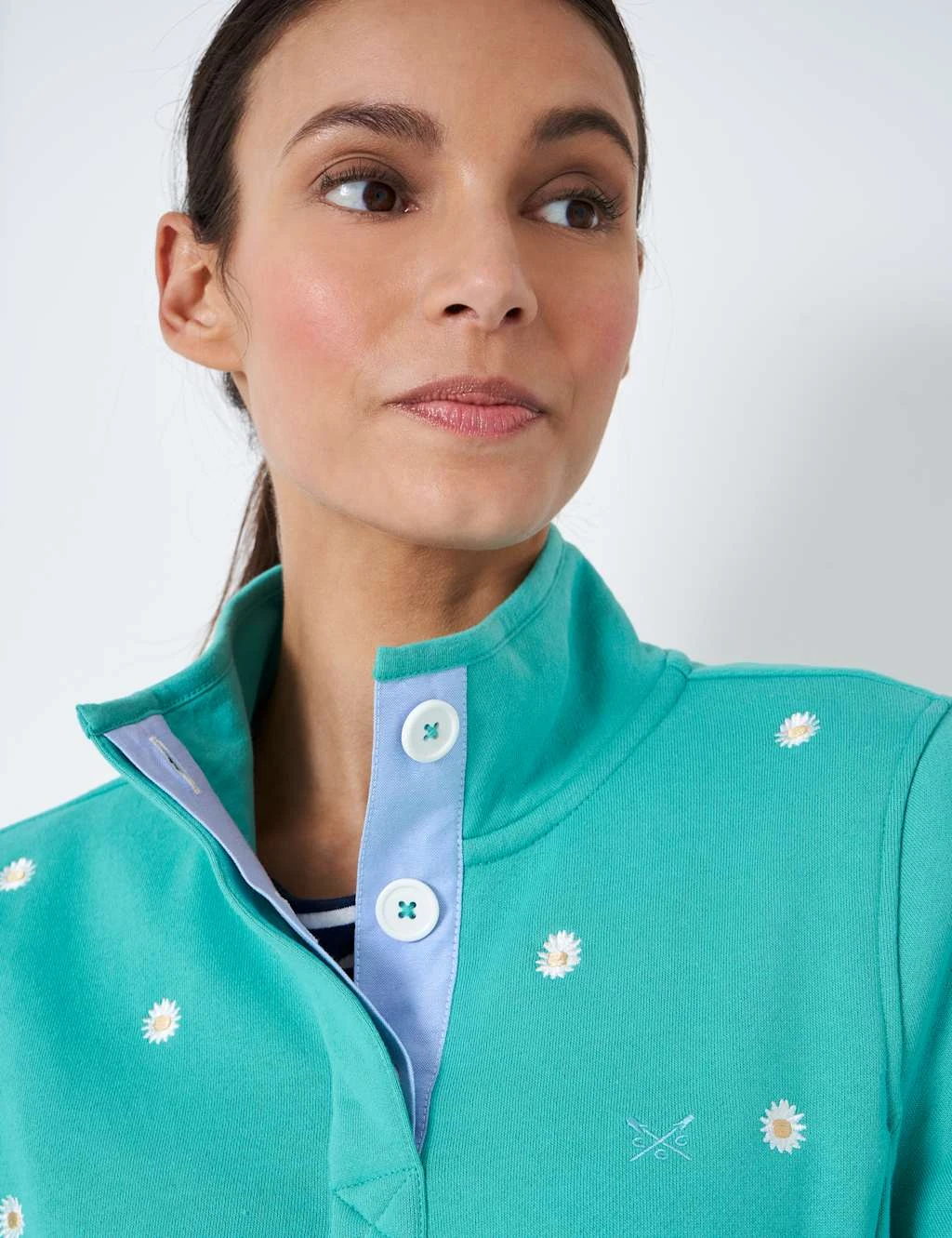 Cotton Rich Embroidered Sweatshirt 5 Cotton Rich Embroidered Sweatshirt - Image 5