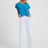 French Connection Crepe V-Neck Relaxed Blouse
