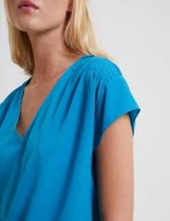 French Connection Crepe V-Neck Relaxed Blouse -Marks And Spencer Shop MS 10 T83 5127S E0 X EC 1