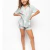 Cyberjammies Cotton Rich Shell Print Short Pyjama Set (2-13 Yrs) -Marks And Spencer Shop MS 10 T83 8030 J0 X EC 0