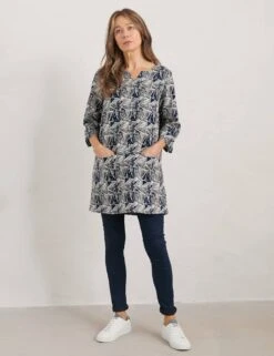 Cotton Blend Printed Tunic