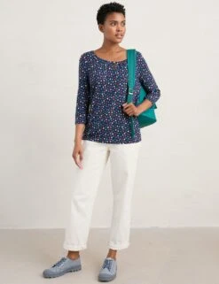 Cotton Blend Floral Top