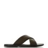 Dune London Leather Slip-On Sandals
