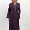 Cyberjammies Modal Rich Lace Trim Long Dressing Gown