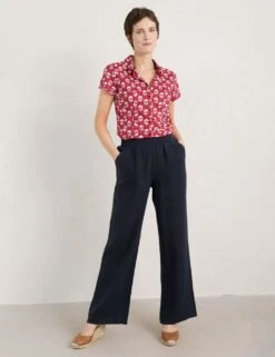 Organic Cotton Floral Collared Shirt