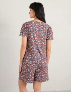 Cotton Rich Floral Shortie Set -Marks And Spencer Shop MS 10 T83 8479T ZZ X EC 2