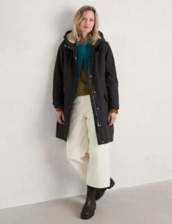 Organic Cotton Rich Hooded Parka Coat
