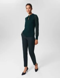 High Neck Long Sleeve Blouse -Marks And Spencer Shop MS 10 T83 8512S J0 X EC 3