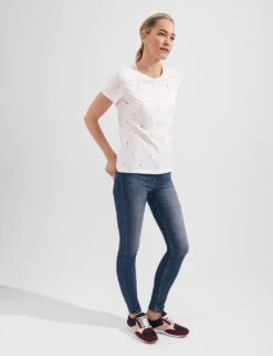 Pure Cotton Anchor Print Top -Marks And Spencer Shop MS 10 T83 8565T Z0 X EC 3