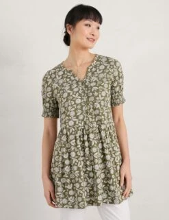 Jersey Floral Tunic 7 Jersey Floral Tunic -Marks And Spencer Shop MS 10 T83 8845T J4 X EC 1