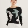 Cotton Blend Printed Jumper With Merino Wool -Marks And Spencer Shop MS 10 T83 9084S Y0 X EC 0