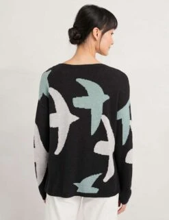 Cotton Blend Printed Jumper With Merino Wool -Marks And Spencer Shop MS 10 T83 9084S Y0 X EC 2
