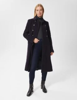 Wool Rich Double Breasted Wrap Coat -Marks And Spencer Shop MS 10 T83 9547S F0 X EC 1