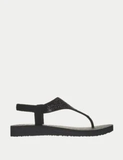 Skechers Meditation Rockstar Flat Sandals