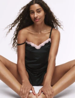 Micro & Lace Cami Set