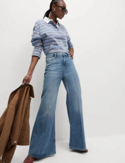 Mid Rise Flared Jeans -Marks And Spencer Shop Mid Rise Flared Jeans 2