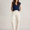 WHITE STUFF Mid Rise Tapered Cropped Jeans