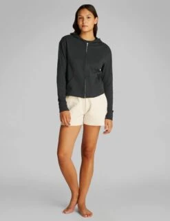 Calvin Klein Modern Terry Cotton Rich Zip Lounge Hoodie -Marks And Spencer Shop Modern Terry Cotton Rich Zip Lounge Hoodie 2