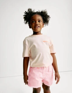 Mom Denim Shorts (2-8 Yrs)