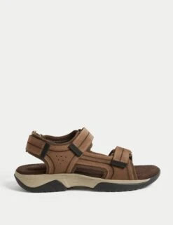 Nubuck Two Strap Sandals