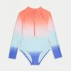 Ombré Long Sleeve Swimsuit (6-16 Yrs) -Marks And Spencer Shop Ombr Long Sleeve Swimsuit 6 16 Yrs
