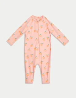 Peach Long Sleeve All In One (2-8 Yrs)