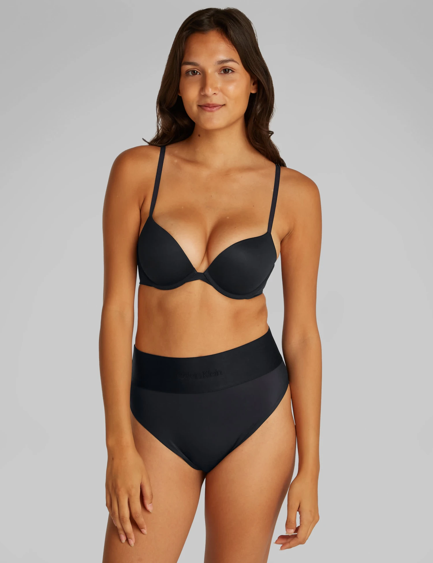 Calvin Klein Perfectly Fit Wired Plunge Push-Up Bra (B-DD) 1 Calvin Klein Perfectly Fit Wired Plunge Push-Up Bra (B-DD)