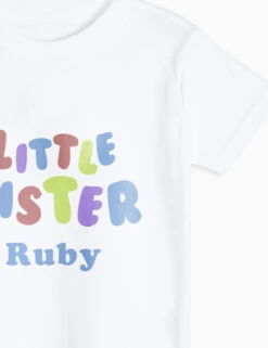 Personalised Little Sister T-Shirt (1-6 Yrs) 8 Personalised Little Sister T-Shirt (1-6 Yrs) -Marks And Spencer Shop Personalised Little Sister T Shirt 1 6 Yrs 1 2