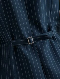 Pinstripe Collarless Waistcoat -Marks And Spencer Shop Pinstripe Collarless Waistcoat 6